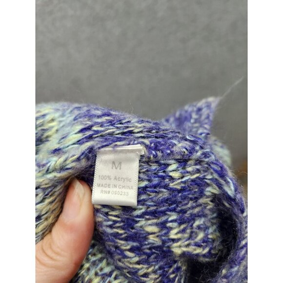 Multicolor Knit Striped Long Sleeve Sweater By LA Hearts Medium - Picture 4 of 6